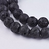 Natural Lava Rock Bead Strands LS-G-R193-18-6mm-3