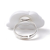 Opaque Resin Adjustable Rings RJEW-JR00667-5