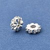 Brass Micro Pave Clear Cubic Zirconia Spacer Beads KK-Z156-13S-01-1