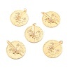 Eco-Friendly Brass Micro Pave Cubic Zirconia Pendants KK-K268-26G-1