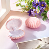 Shell Shaped Velvet Jewelry Storage Boxes VBOX-TADJ0001-02A-5