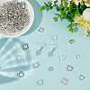 120Pcs 12 Styles Alloy Bead Frame FIND-WR0012-44-4