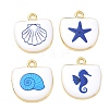 Printed Brass Pendants KK-CBAF9BC-04G-1