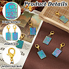6Pcs 6 Styles Tarot Alloy Pendant Locking Stitch Markers HJEW-HY00013-4