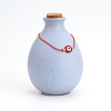 Flat Round with Evil Eye  Braided Bead Bracelets WG2D48B-01-3