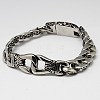 Fashionable 316 Stainless Steel Curb Chain Bracelets BJEW-F048-53-1