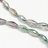 Electroplate Crystal Glass Rice Beads Strands EGLA-F042-A05-1