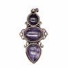 Retro Natural Amethyst Pendants PW-WG7292F-13-1