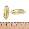 Rack Plating Brass Clear Cubic Zirconia Saint Connector Charms KK-C084-36C-G-3