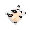 PeachPuff Opaque Panda Resin Cabochons CRES-P037-02A-2