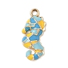 Alloy Enamel Pendants PALLOY-P313-09A-G-1