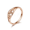 Hollow Out Trinity Knot 304 Stainless Steel Finger Rings FS-WG0AD95-15-1