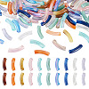 100Pcs 10 Styles Two Tone Acrylic Beads MACR-TA0002-60-2