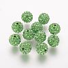 Polymer Clay Rhinestone Beads RB-K050-10mm-C08-1