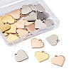 304 Stainless Steel Charms STAS-BT0001-03-5