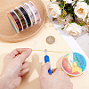6 Rolls 6 Colors Round Copper Jewelry Wire CWIR-BBC0001-12-3