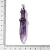 Natural Amethyst Big Pendants G-K338-41P-03-3