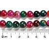 Dyed Natural Agate Beads Strands X-G-R262-8mm-1-3