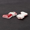 Christmas Themed Opaque Resin Cabochons CRES-P022-04-4