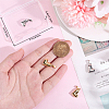 4Pcs 2 Colors Valentine's Day 304 Stainless Steel Charms STAS-BBC0006-12-3