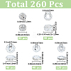 260Pcs 5 Styles Pave Disco Ball Beads RB-SC0001-21-2