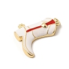 Brass Enamel Pendants KK-H267-113G-01-2