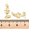 Holy Communion Chalice Brass Pendants X-KK-L275-26G-3