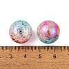 UV Plating Rainbow Iridescent Two Tone Acrylic Beads PACR-C009-04J-3