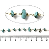 Handmade Synthetic Turquoise Chip Beaded Chains CHC-F020-10G-05-2