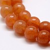 Natural Red Aventurine Bead Strands X-G-P257-02-8mm-3