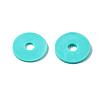 Flat Round Handmade Polymer Clay Beads CLAY-R067-12mm-34-6