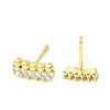 Brass Micro Pave Cubic Zirconia Stud Earrings EJEW-L270-23G-2