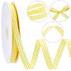 50 Yards Tartan Pattern Polyester Ribbon OCOR-CY0003-72A-6