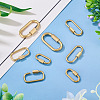 8Pcs 4 Styles 304 Stainless Steel Locking Carabiner STAS-TA0005-53-5
