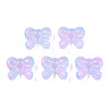 Transparent Spray Painted Glass Beads GLAA-N035-025-G03-1