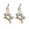 Rack Plating Brass Micro Pave Clear Cubic Zirconia Earring Hooks KK-A231-08S-1