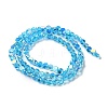 Transparent Electroplate Glass Beads Strands GLAA-Q099-I01-02-2