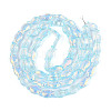 Transparency Electroplate Glass Beads Strands GLAA-T023-40A-03-2