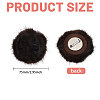 Faux Mink Fur Lapel Pins JEWB-WH0026-94B-2