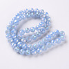 Electroplate Glass Beads Strands EGLA-T020-10-C02-2