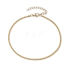 Brass Curb Chain Anklets AJEW-AN00603-1