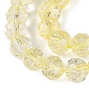 Crackle Transparent Glass Beads Strands GLAA-N068-06A-07-3