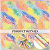 Rainbow Color Polyester Fabric DIY-WH0569-79-4