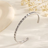304 Stainless Steel Pave Heart Clear Cubic Zirconia Open Cuff Bangles for Women WG7A2FA-02-1