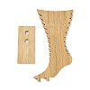 Leg Shaped Wood Anklet Display Stands WD-CBA482F-01A-2