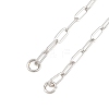 Brass Paperclip Chain Bracelet Making KK-CBADBBF-04P-3