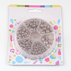 1Box ABS Plastic Imitation Pearl Dome Cabochons SACR-JP0001-49-3