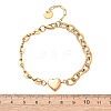Women's 304 Stainless Steel Bracelets BJEW-H644-14G-2