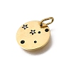 Twelve Constellations 304 Stainless Steel Enamel Pendants STAS-A148-01G-06-2
