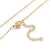Brass Micro Pave Clear Cubic Zirconia Pendant Necklaces NJEW-L146-28A-G-4
